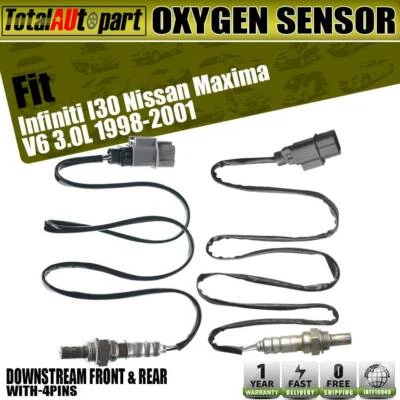 2 датчика кислорода для Infiniti I30 Nissan Maxima 1998-2001 нижний передний и задний - Изображение 1 из 4