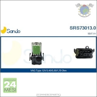 Resistenza ventola abitacolo Sando per SEAT IBIZA II CORDOBA AROSA INCA VW POLO - Immagine 1 di 3