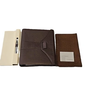 Cross Autocross Leather Collection Medium Agenda & Pen - Brand New - Picture 1 of 6