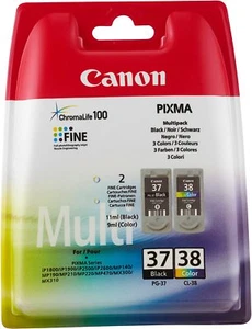 Canon Genuine Original PG-37 CL-38 Pixma FOR MP220 MP470 MX-310 Ink Cartridges - Picture 1 of 1
