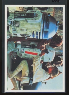 LUKE SKYWALKER 1977 Topps Yamakatsu Star Wars Large Luke Sizes Up Droid C15 - Image 1 of 2