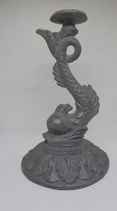 Topf Metall Delfin Figur Halter 6 1/4" hoch keine Herstellerspuren - Bild 1 von 9