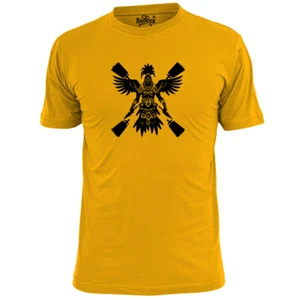 Mens Aztec Warrior v1 T Shirt Mexico Mesoamerican Civilization - Picture 1 of 4