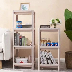3/4 Tier Racking Shelf Bathroom Shelving Storage Shelves Unit Organiser Holder - Picture 1 of 30