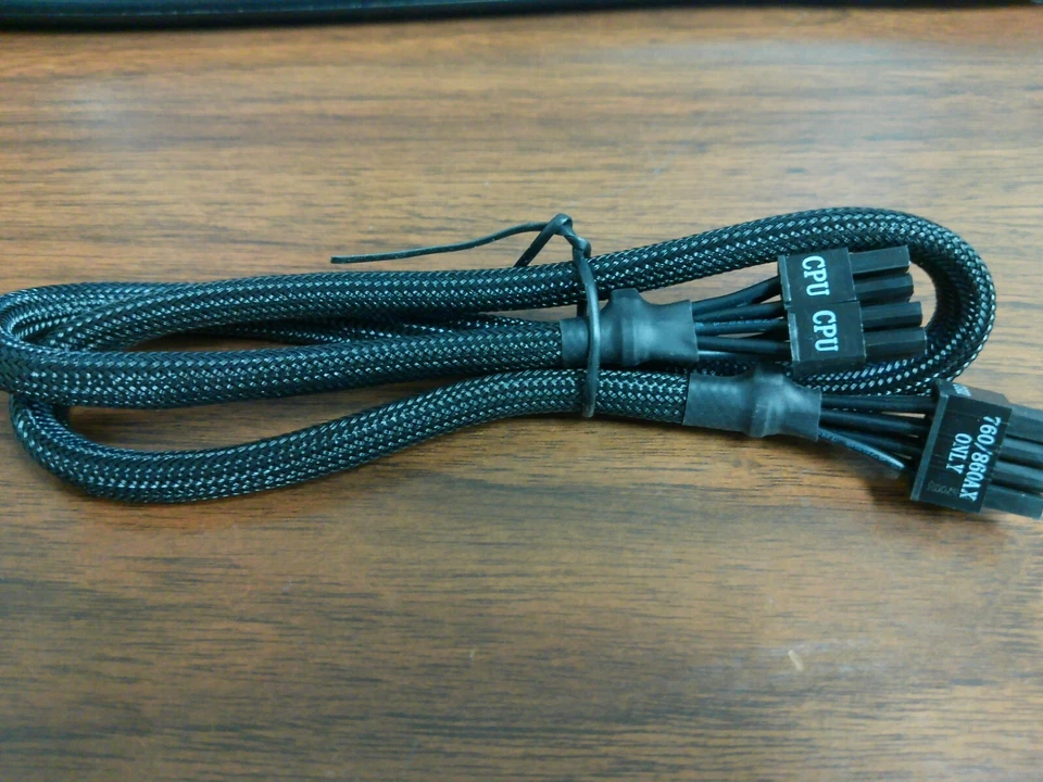 Corsair POWER CABLE 8 pin to 4+4 pin CPU for Type 4, Type 3, AX, HX, TXM series - Image 1 of 3