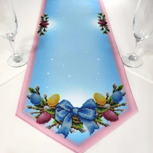 Easter Bead Embroidery Kit Needlepoint Decorative Table Linen Runner runner_210 - Picture 1 of 23
