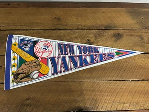 1990's New York Yankees MLB Baseball Wincraft Logo Felt Pennant Derek Jeter - Picture 1 of 6