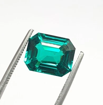 9.58Ct Flawless AAA Bluish Green Paraiba Spinel Octagon Cut Lab Grown Loose Gems - Image 1 of 4