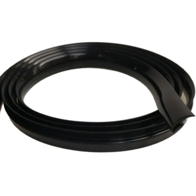 Black Car Rubber Seal Under Front Windshield Panel Sealed Trim Moulding Strips - Image 1 of 4