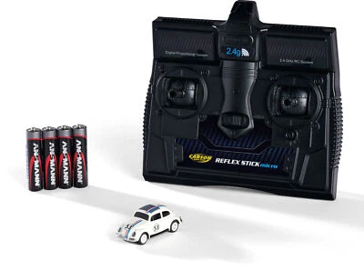 RC VW Volkswagen Beetle Käfer Herbie 53 2,4Ghz RTR 1:87 H0 RTR für die Eisenbahn - Bild 1 von 4