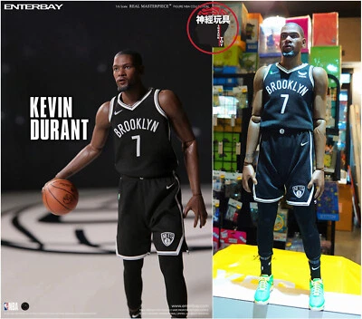 ENTERBAY NBA KEVIN DURANT 1/6 ACTION FIGURE NETS EDITION BONUS GOWN RM-1087 KD - Image 1 of 4