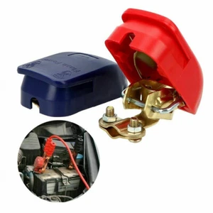 Rot +Blau Batterieklemmen Polklemmen Klemmen KFZ Schnellverbinder Autobatterie - Picture 1 of 23