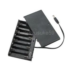 AA x 4 x6 x8 Batteriehalter Etui Box Basis mit Abdeckschalter & DC Stecker 2,1 * 5,5 mm - Bild 1 von 7