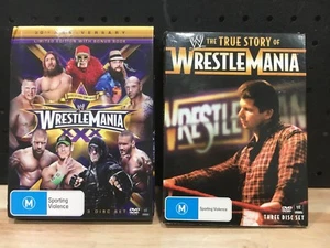 2 X WRESTLE MANIA, 30TH ANNIVERSARY LIMITED EDITION, THE TRUE STORY OF WRESTLE - Picture 1 of 10