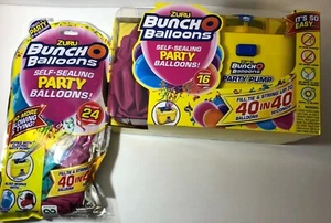 Zuru Bunch O Balloons Party Balloon Electric Air Pump 40 Balloons Assorted - Picture 1 of 3