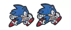 Sonic The Hedgehog Game Character Figure Enamel Metal Stud Earrings - Picture 1 of 1