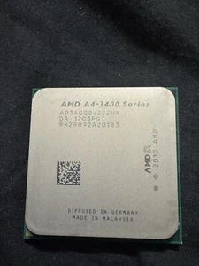AMD A4-3400 Series CPU Processor AD34000JZ22HX 2.70GHZ Dual Core Socket FM1 - Picture 1 of 1