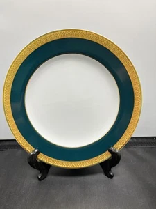 "Plato(s) de ensalada verde esmeralda Royal Porcelain Royal Collection 8 1/4" ¡NUEVO RARO! - Imagen 1 de 4