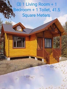 Brand New Fully Furnished Log Cabin B&B, Customized Antiseptic Wooden House - Picture 1 of 15
