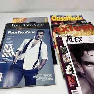 Gay Interest Magazine Lot Of 7 XY Axiom Alex Four Two Nine UK London Vintage - Picture 1 of 15