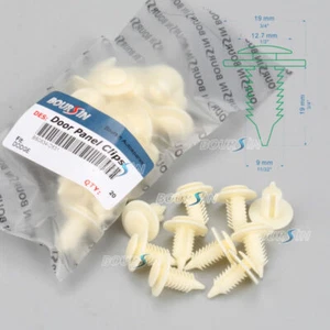 50 Pcs, Nylon Door Trim Panel Clips Retainers For Ford N805155-S Chrysler - Picture 1 of 3