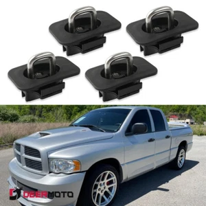 For 1995-2008 Dodge RAM 1500 Retractable Truck Bed Tie Down Anchors Set of 4 - Picture 1 of 12