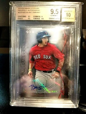 Blake Swihart Bowman Sterling Prospect 2014 automático #BSPABS BECKETT 9,5/10 gema. Foto 1 de 4