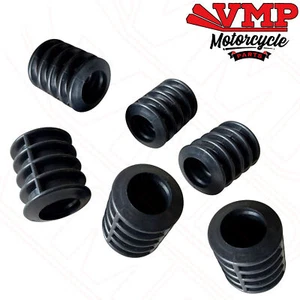 New Ribbed Fuel Tank Mounting Rubbers x6 Gas Tr750 Sealey Rickman Moto Martin - Picture 1 of 3