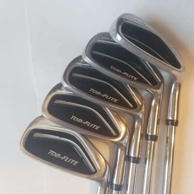 Juego de plancha Top Flite de acero inoxidable: 6, 7, 8, 9, cuña - para diestros Foto 1 de 4