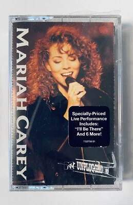 Mariah Carey MTV Unplugged Cassette Tape SEALED Hype Sticker I'll Be There NOS - Image 1 of 4