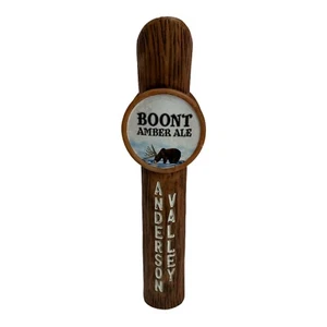 Mango de grifo de cerveza Boont Amber Ale cerveza artesanal hombre cueva Anderson Valley elaboración de cerveza - Imagen 1 de 3