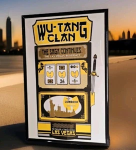 WU- TANG Clan Las Vegas Residency Framed Concert Poster - Picture 1 of 2