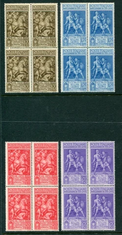 ITALY 1941 TITO LIVIO MNH Set BLOCKS x4 cat EURO 42 Cover