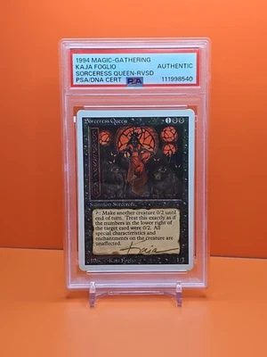 1994 Magic the Gathering SORCERESS QUEEN REVISED KAJA FOGLIO PSA/DNA CERTIFIED - Image 1 of 3