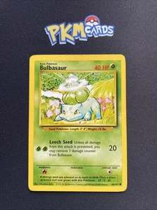Pokémon TCG Bulbasaur Base Set 44/102 Regular MP. - Picture 1 of 3