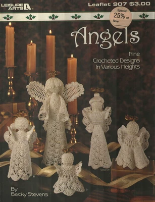USED ANGELS DOLLS NINE BEAUTIFUL DESIGNS CHRISTMAS CROCHET PATTERN BOOK - Image 1 of 2
