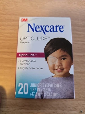 Parche para ojos Nexcare Opticlude Junior 20 piezas (paquete de 3) Foto 1 de 4