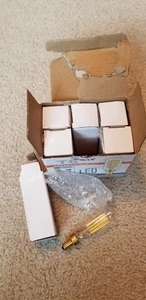 Leools 120V, Dimmable E12 Candelabra Base LED Bulb 6W Clear Bulb - Picture 1 of 7