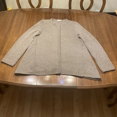 Suéter Cárdigan Brunello Cucinelli 100% Cachemira Botón Oculto Frontal XXL Italia Foto 1 de 4