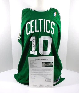 1994-95 Boston Celtics Jo Jo weiß signiert Team ausgestellt grün Trikot JSA Autogramm - Bild 1 von 7