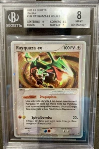 Pokemon Holo Rayquaza Ex Deoxys ITA 102/107 Bgs 8 Beckett NM - Bild 1 von 16