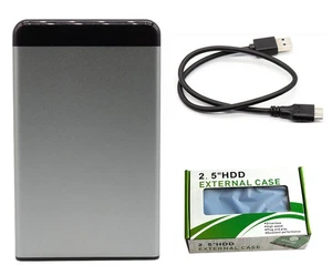 2.5" SATA USB 3.0 Hard Drive Disk HDD SSD Enclosure External Laptop Case - Picture 1 of 14