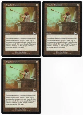 Angel's Trumpet x3 3x 1999 Urza's Legacy Colorless Unc Artifact MTG SP - NM AZ2 - Image 1 of 2