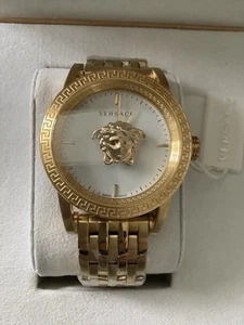 NWT VERSACE MENS PALAZZO EMPIRE GOLD MEDUSA WATCH - Picture 1 of 3