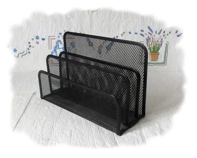 Briefständer Hochwertigem Metall mit3 Fächern Schreibtisch Organizer Briefhalter - Bild 1 von 4