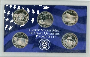2006-S U.S. MINT 5-COIN QUARTER PROOF SET NO BOX FREE SHIPPING #14226 - Picture 1 of 2