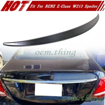 Painted Fit FOR Mercedes Benz E Class W213 Sedan OE Trunk Spoiler E400 E300 2023 - Image 1 of 4