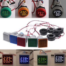 Amperemeter Spannungsanzeige LED Digital Voltmeter Taster 22mm AC20-500V 0-100A