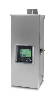 Khan Tech Stainless Steel 300w 12/15VAC Landscape Light Low-Voltage Transformer - Image 1 of 4