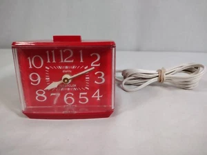 Sveglia elettrica vintage WESTCLOX Sizzler-Rosso 22244 Drowse Dialite - Foto 1 di 10